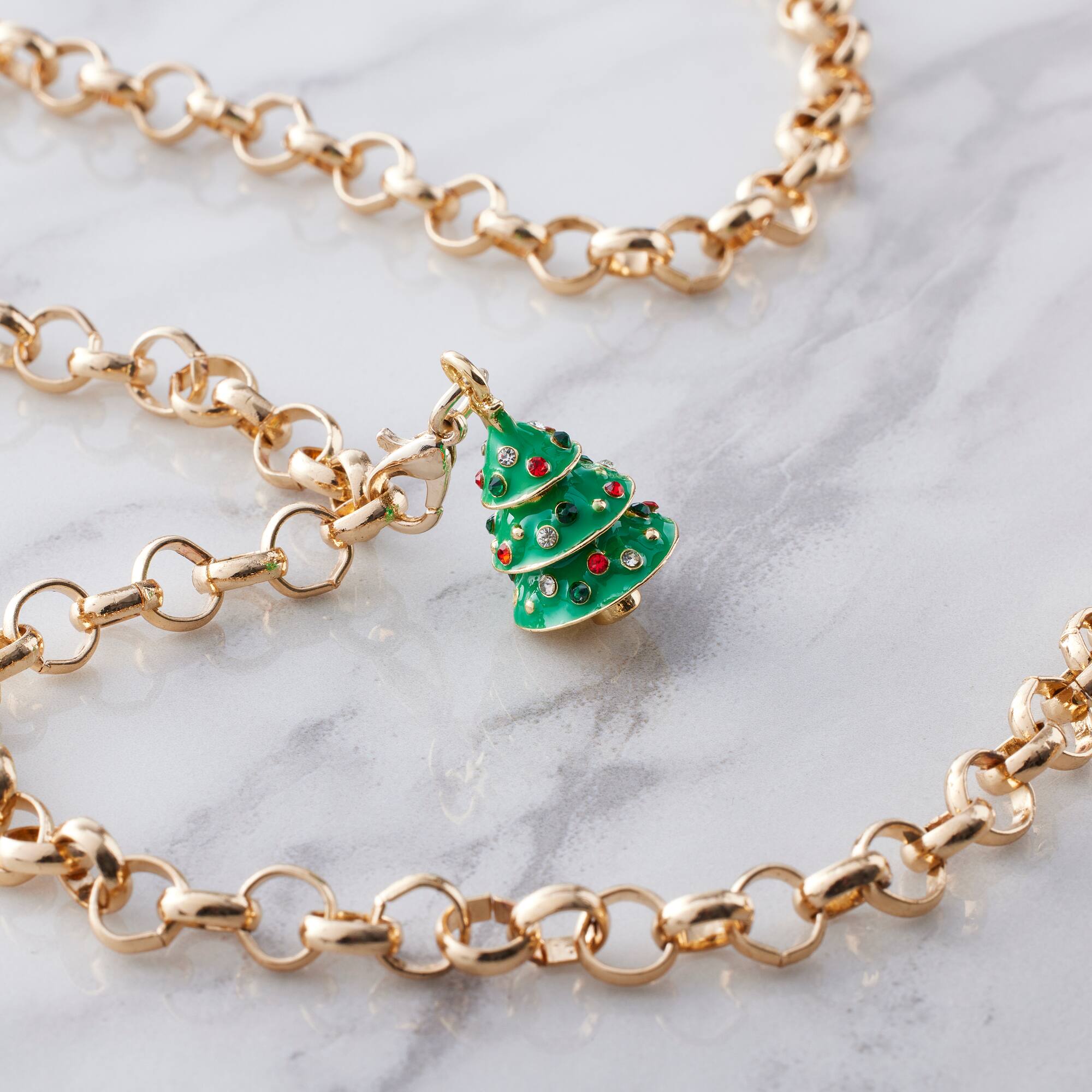12 Pack: Christmas Tree Charm by Bead Landing™